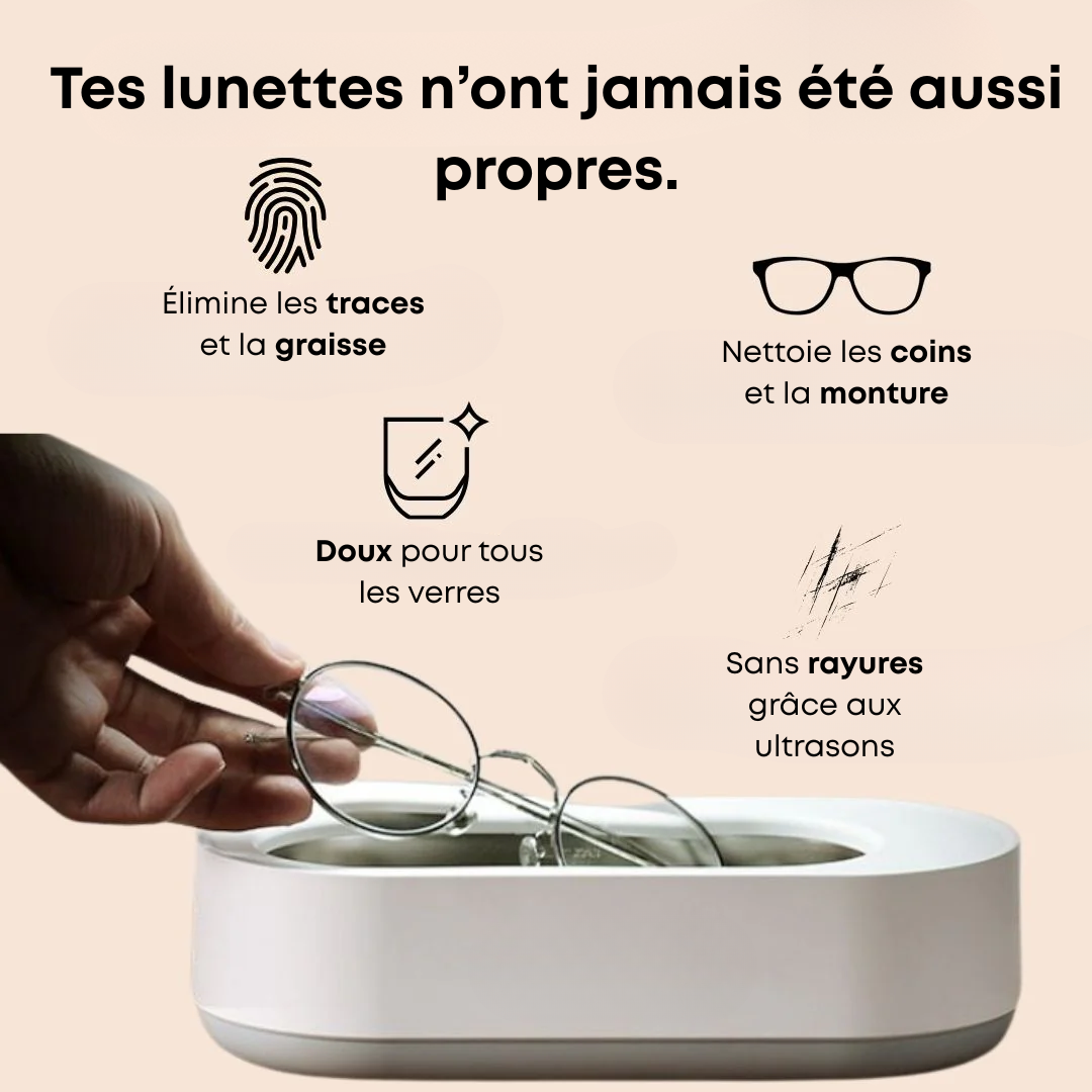 Nettoyeur de lunettes à ultrasons