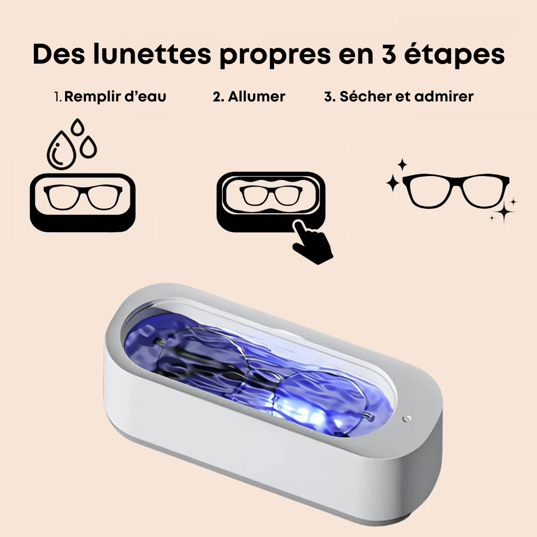 Nettoyeur de lunettes à ultrasons